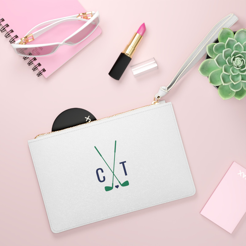 Iconic Club Monogram Clutch Wristlet 