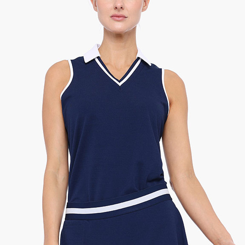 BelynKey Ava Pique Sleeveless Polo BelynKey Ava Pique Sleeveless Polo