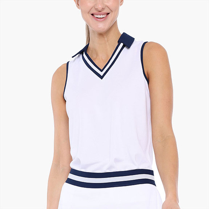 BelynKey Ava Pique Sleeveless Polo BelynKey Ava Pique Sleeveless Polo