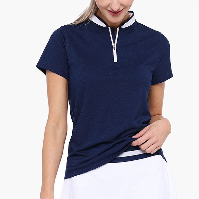 BelynKey Emma Pique Short Sleeve Polo BelynKey Emma Pique Short Sleeve Polo