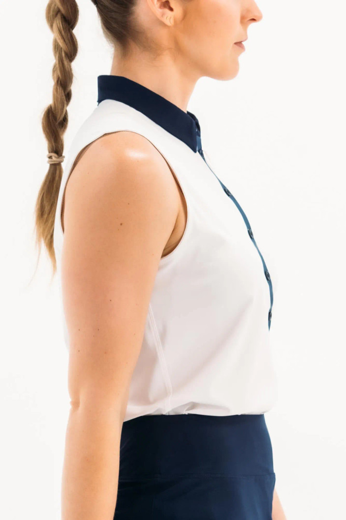 Foray Golf Core 3.0 Sleeveless Polo - Contrast