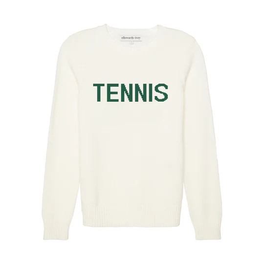 Ellsworth+Ivey TENNIS Classic Crewneck Sweater