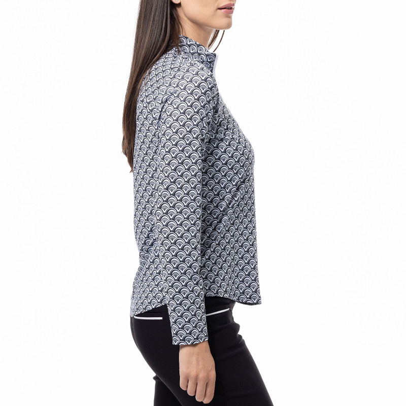 SanSoleil SolCool Shelltee Black Long Sleeve Mock SanSoleil SolCool Shelltee Black Long Sleeve Mock