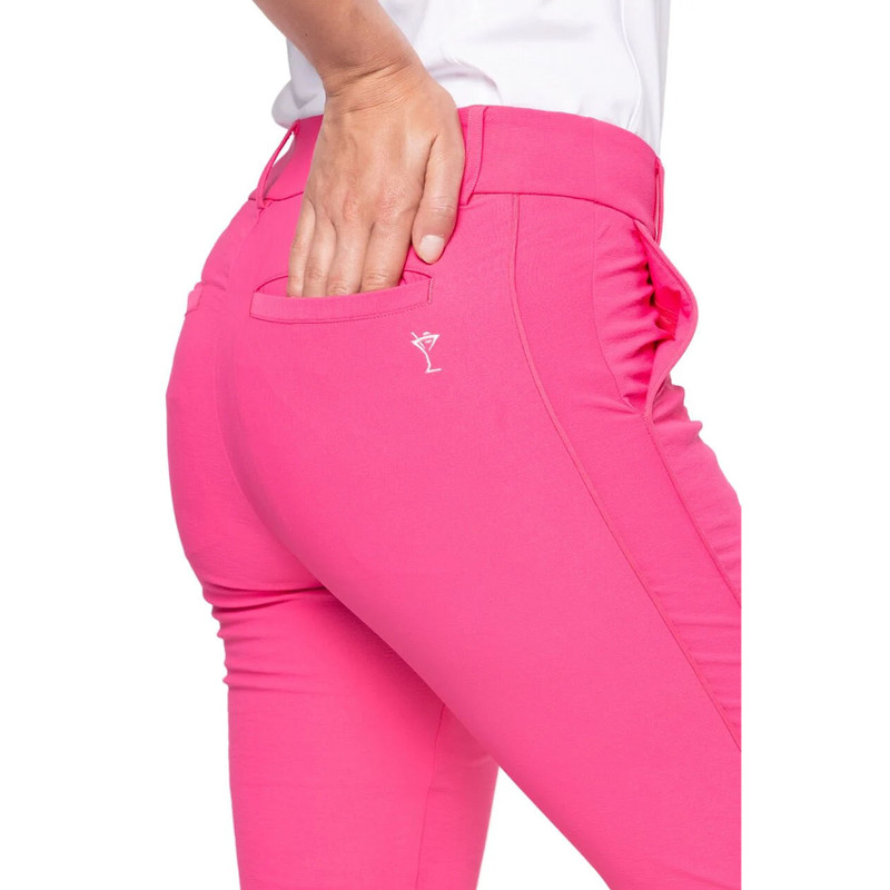 Golftini Stretch Ankle Pant - Hot Pink