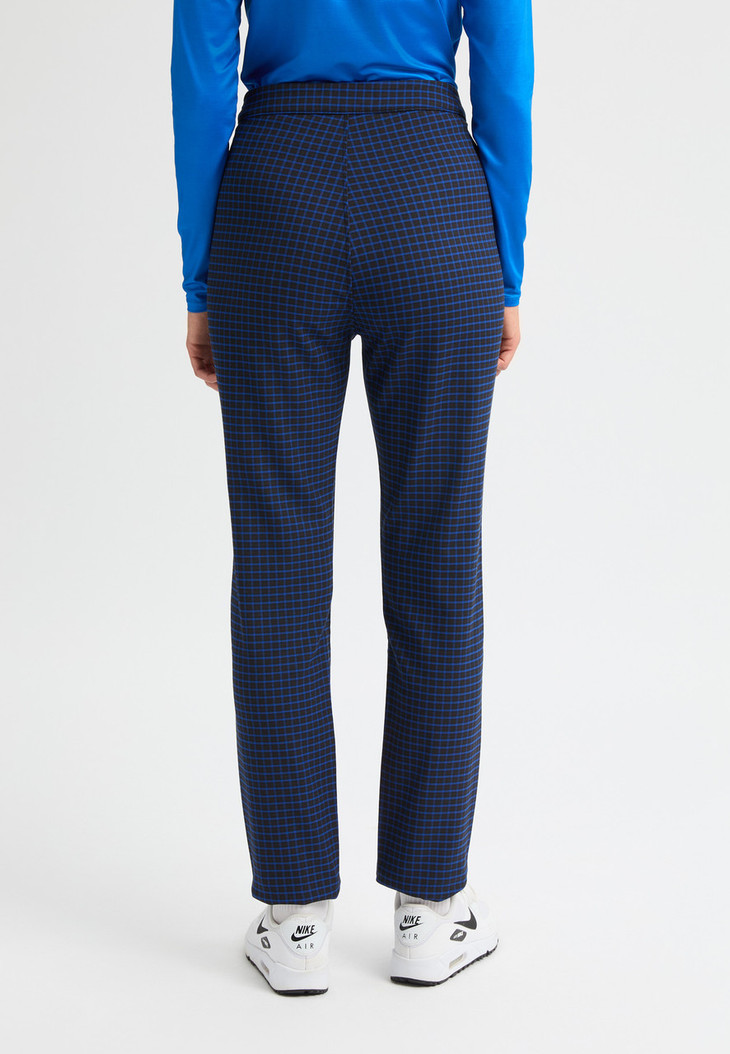 Röhnisch Jess Navy Yarddye Check 30” Warm Pant