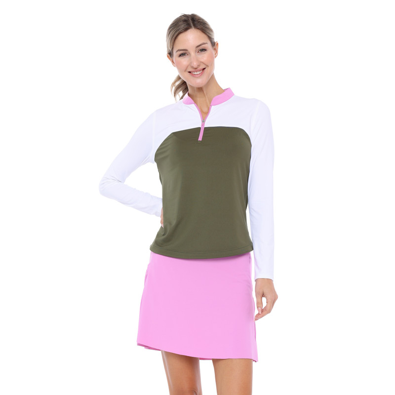 BelynKey Emmy Olive/Iris Long Sleeve Mock
