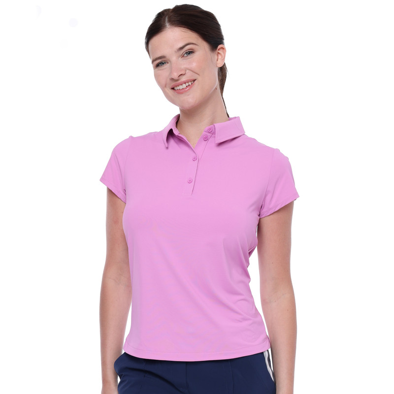 BelynKey Pippa Iris Pink Cap Sleeve Polo BelynKey Pippa Iris Pink Cap Sleeve Polo