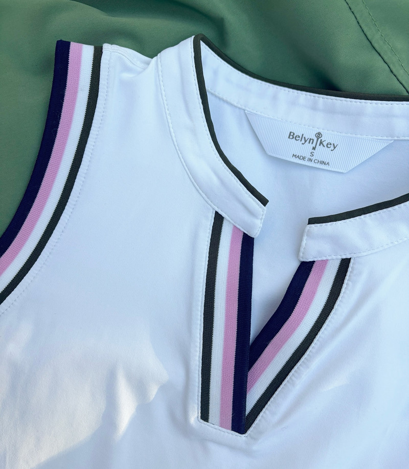 BelynKey Serena Olive/Iris Sleeveless V-Neck 