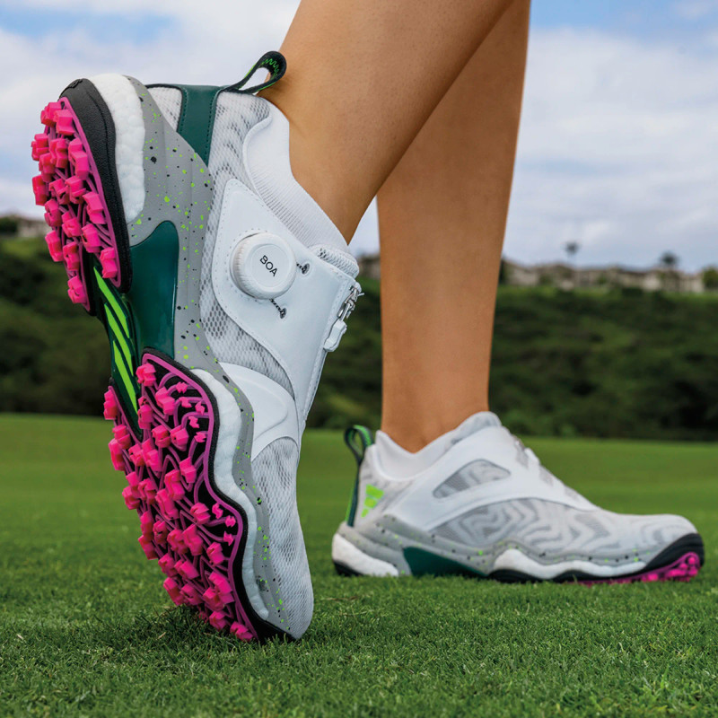 Adidas Codechaos Boa 25 White Spikeless Golf Shoe