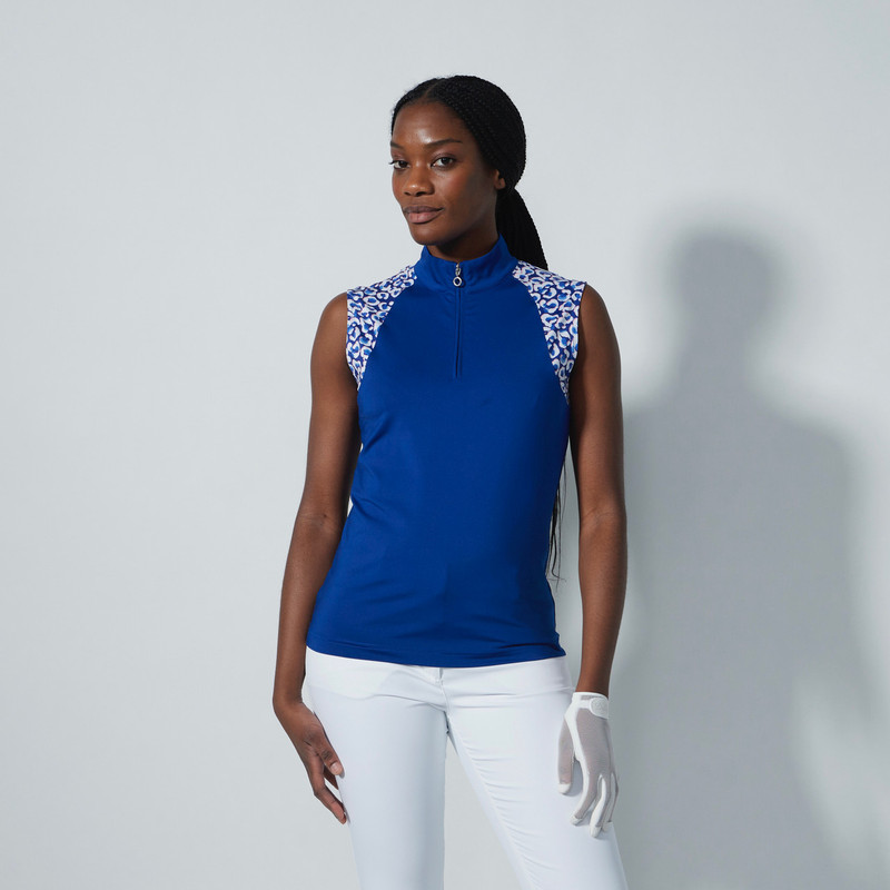 Daily Sports Carira Power Blue Sleeveless Mock Daily Sports Carira Power Blue Sleeveless Mock