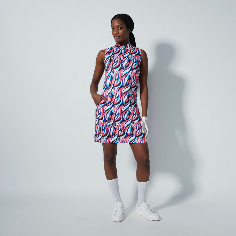 Daily Sports Carira Illusion Wave Sleeveless Dress