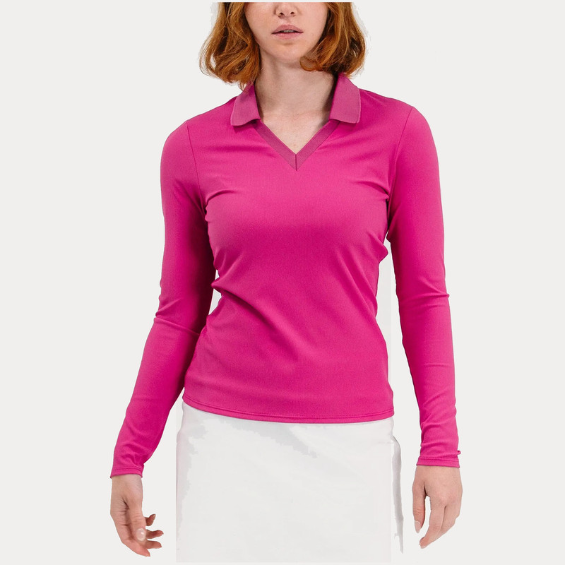 Foray Golf Rib V-Neck Long Sleeve V-Neck Polo Foray Golf Rib V-Neck Long Sleeve V-Neck Polo