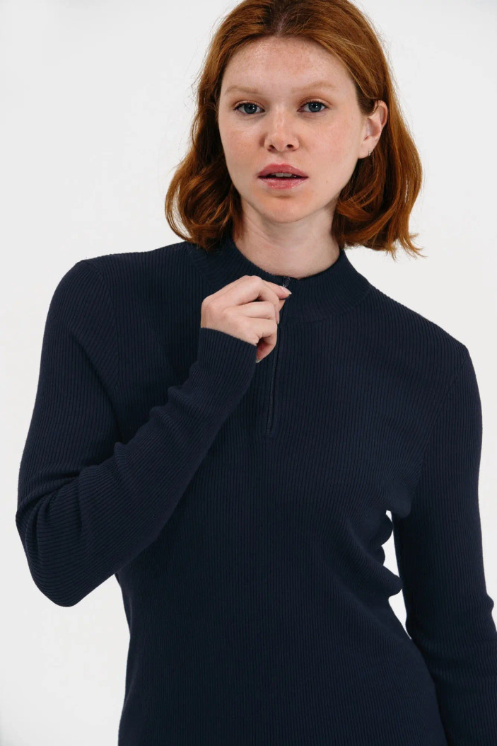 Foray Golf Rib Quarter Zip Long Sleeve Mock Foray Golf Rib Quarter Zip Long Sleeve Mock