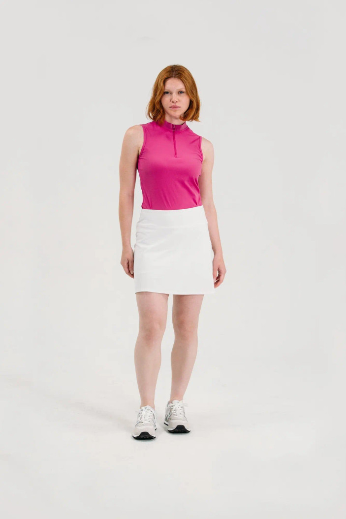 Foray Golf Rib Quarter Zip Sleeveless Mock Foray Golf Rib Quarter Zip Sleeveless Mock