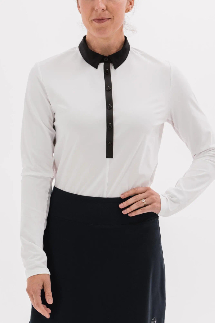 Foray Golf Core Long Sleeve Contrast Polo 