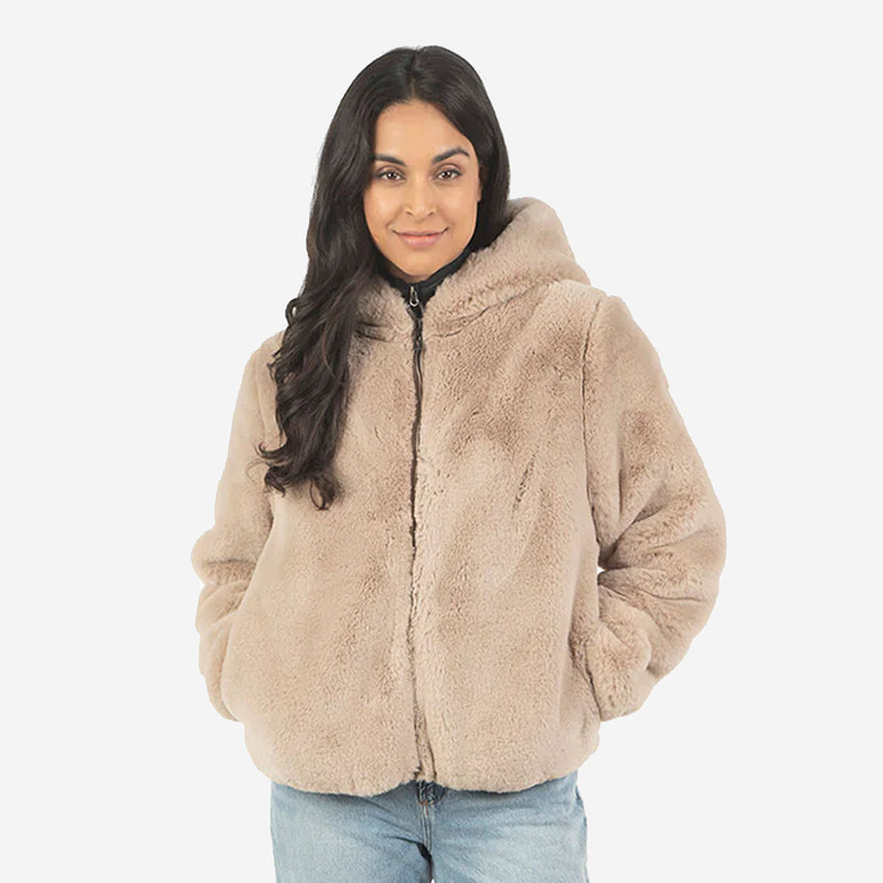 Sunice Paris Reversible Faux Fur Puff Jacket
