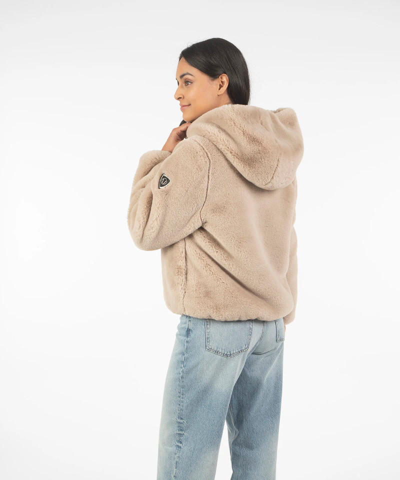 Sunice Paris Reversible Faux Fur Puff Jacket