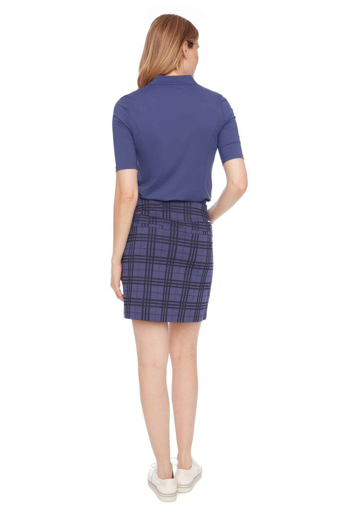 Swing Control Techno Plaid 18" Vented Jacquard Skorts