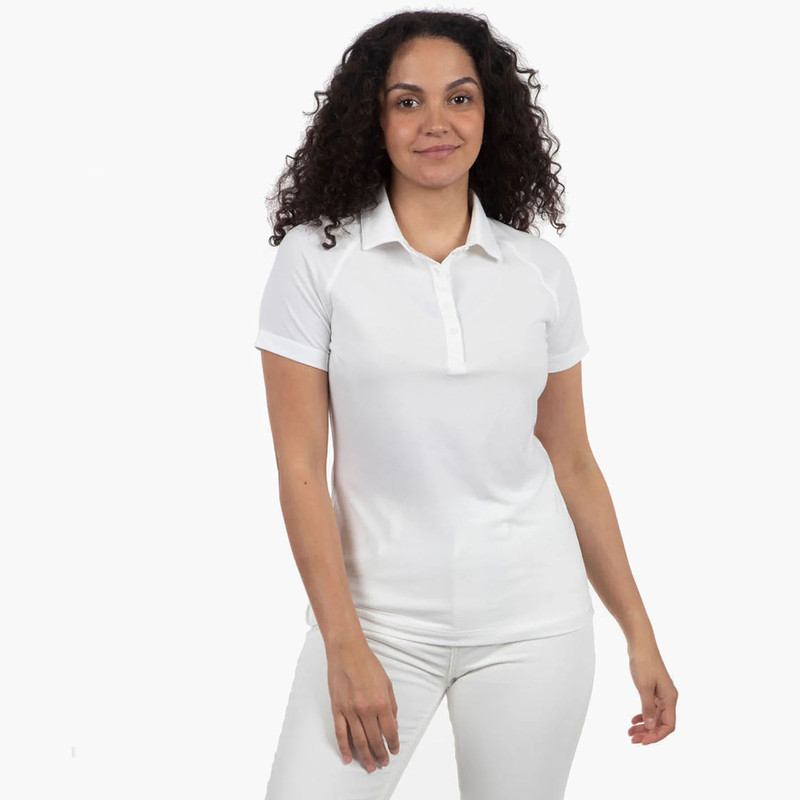 Sunice Gail Short Sleeve Melange Knit Polo Sunice Gail Short Sleeve Melange Knit Polo