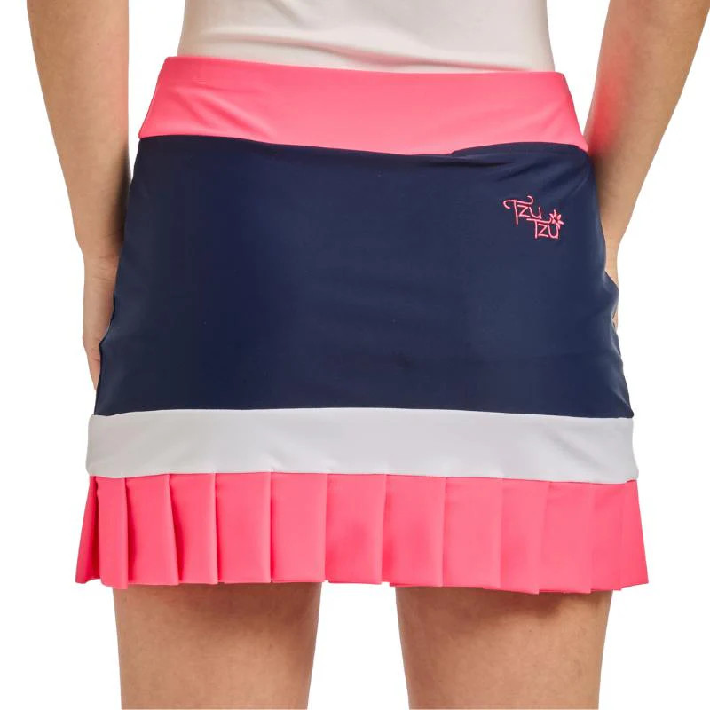 TzuTzu Darby 16" Colorblock Pleat Skort TzuTzu Darby 16" Colorblock Pleat Skort