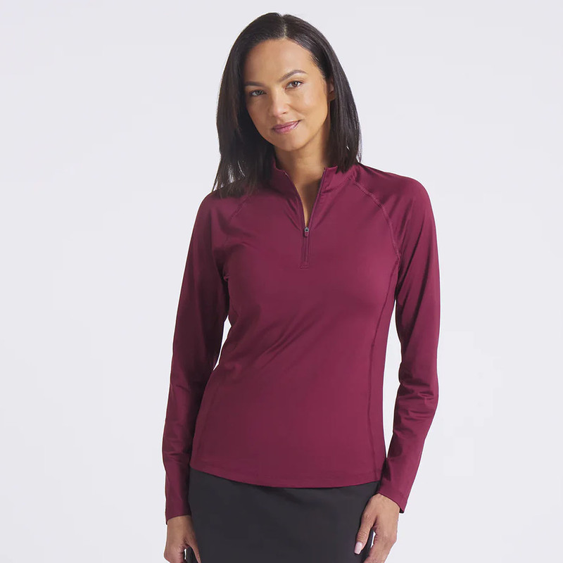 PUMA YouV Brrr 1/4 Zip Long Sleeve Cooling Mock