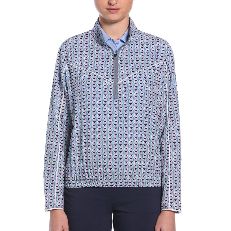 Callaway Flint Stone Chevron Geo Cropped Pullover Jacket