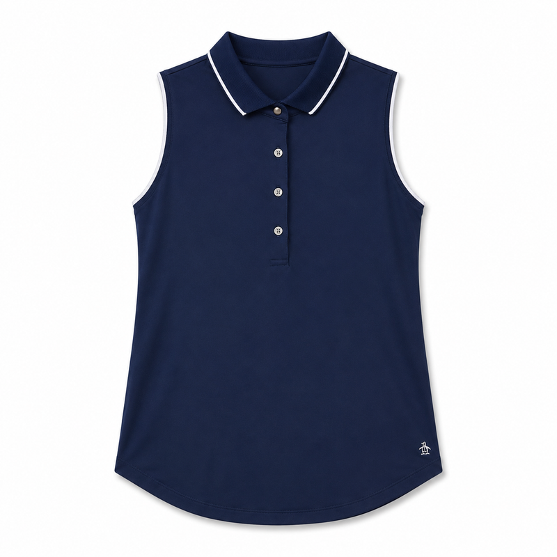 Greyson Scarlet Sleeveless Polo