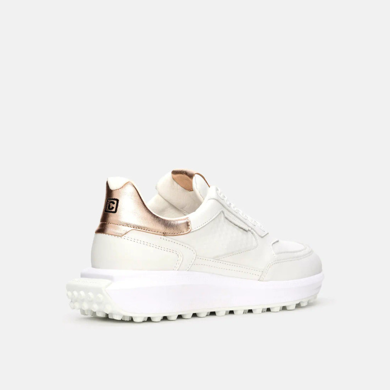 Duca Del Cosma Olivera II White/Rose Gold Waterproof Golf Shoe