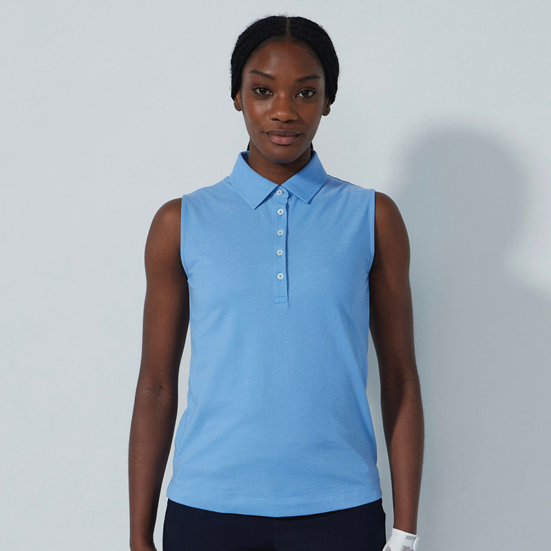 Daily Sports Fairway Pique Cotton Sleeveless Polo {S25]