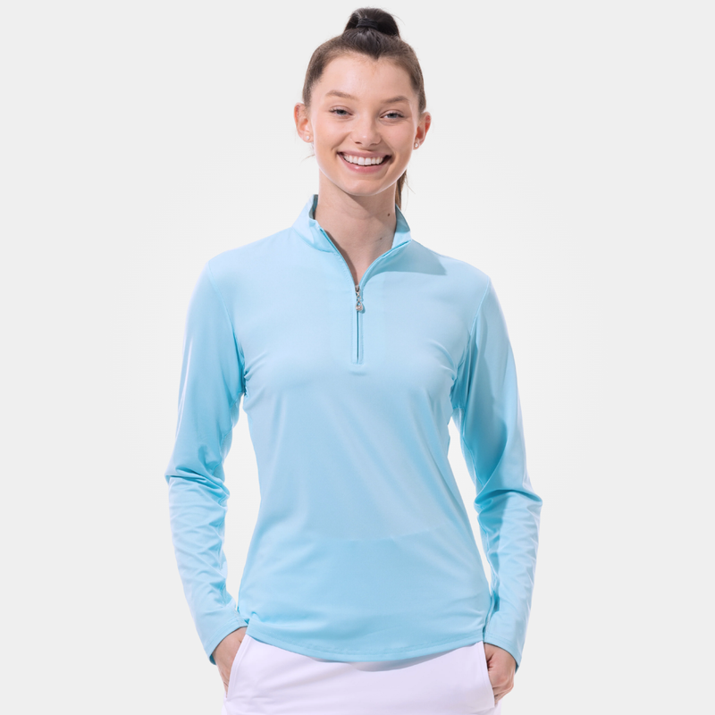 SanSoleil SunGlow Long Sleeve Solid Sun Mock [2026]