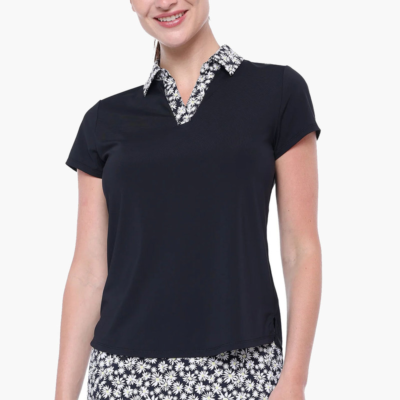 BelynKey Penny Lane Daisy Cap Sleeve Polo BelynKey Penny Lane Daisy Cap Sleeve Polo