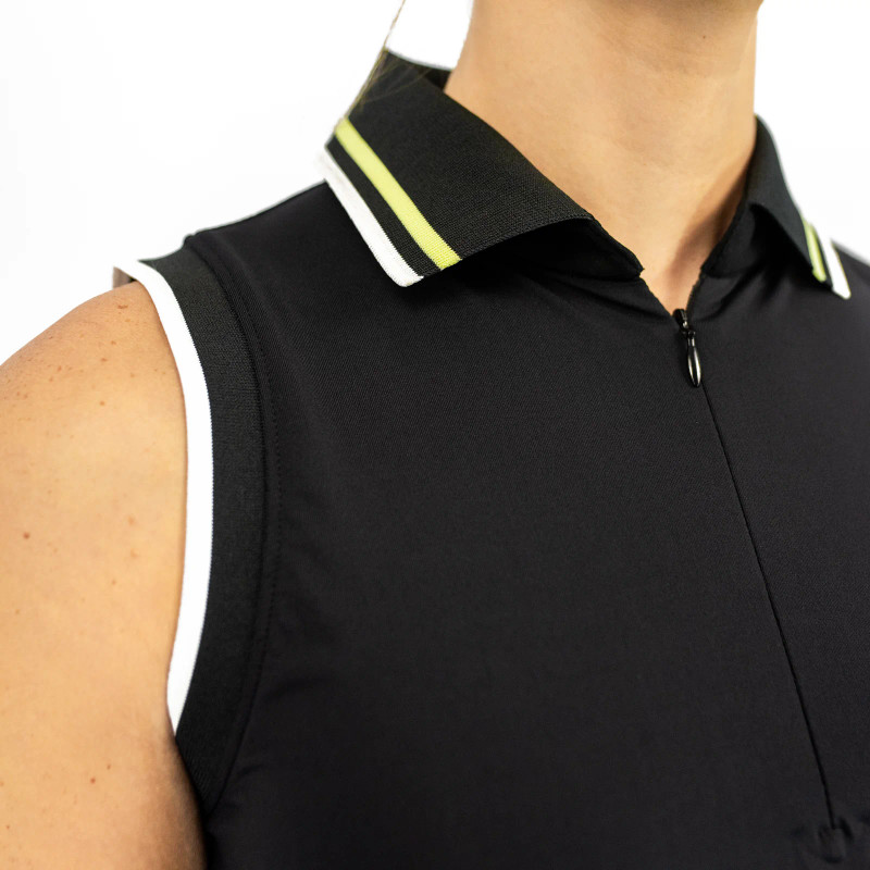 BelynKey Penny Lane Onyx Sleeveless Polo BelynKey Penny Lane Onyx Sleeveless Polo