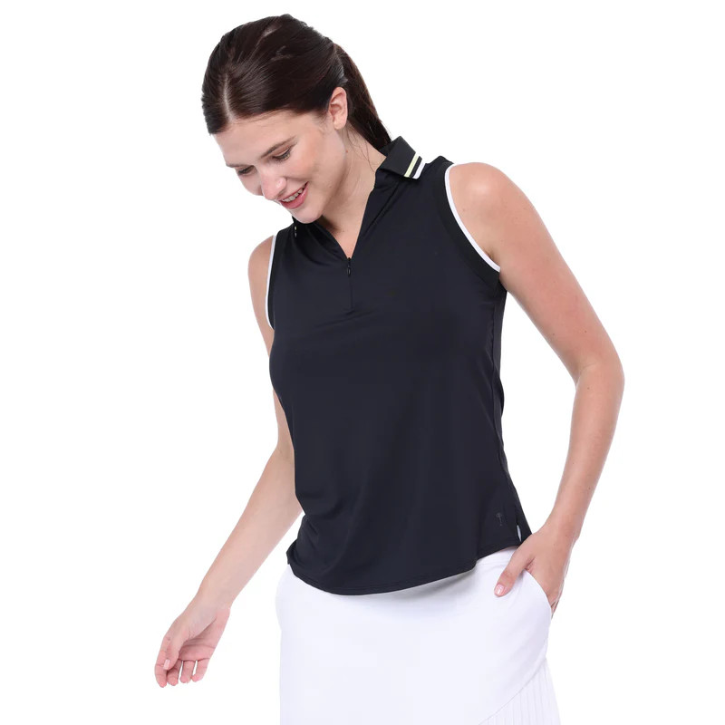BelynKey Penny Lane Onyx Sleeveless Polo BelynKey Penny Lane Onyx Sleeveless Polo