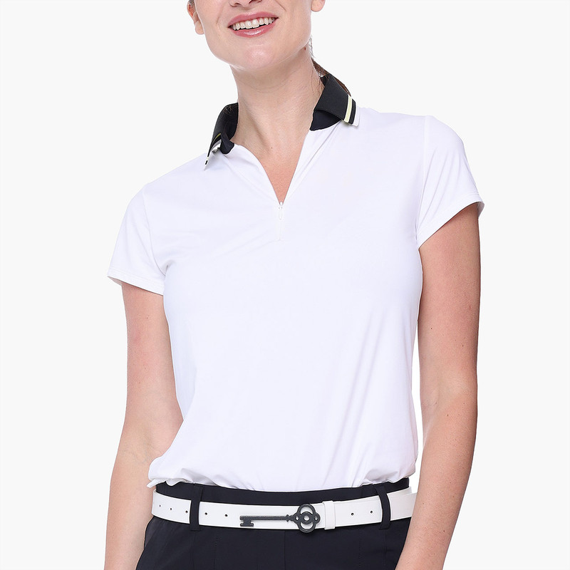 BelynKey Penny Lane Chalk Short Sleeve Polo BelynKey Penny Lane Chalk Short Sleeve Polo