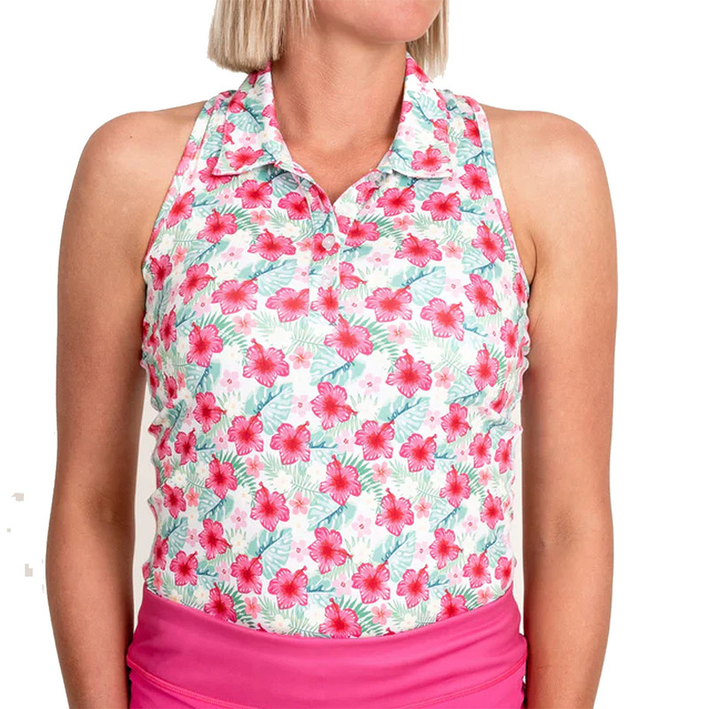 TJ Sport Tropical Racerback Polo TJ Sport Tropical Racerback Polo