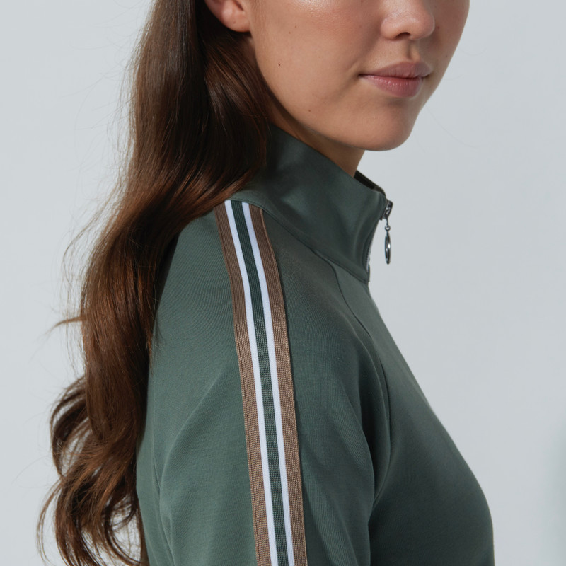 Daily Sports Khaki Stream Line Bomber Jacket Daily Sports Khaki Stream Line Bomber Jacket