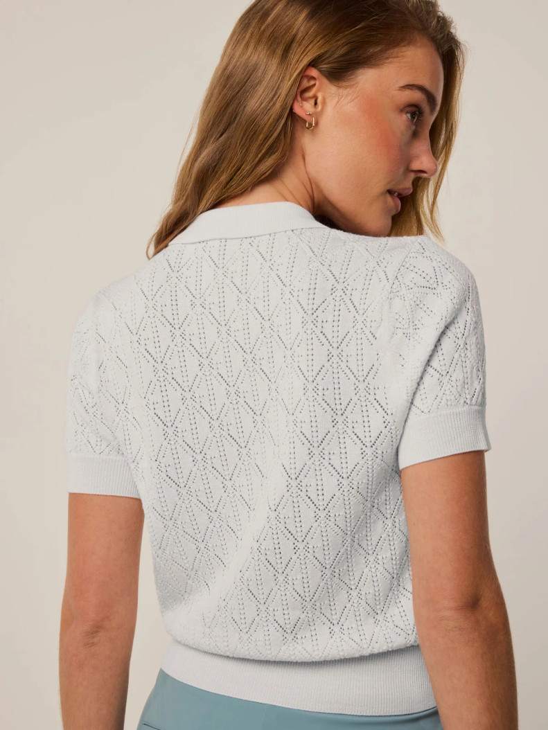 Greyson Arctic Pointelle Bardot Sweater