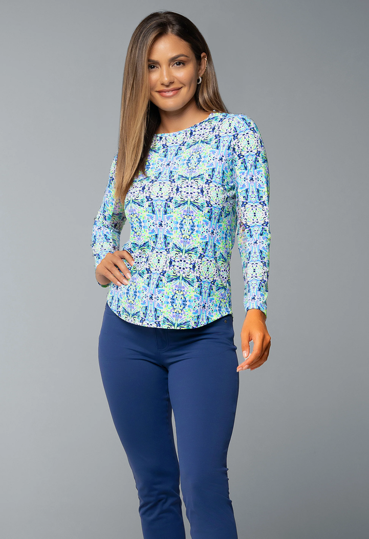 IBKUL Ridley Long Sleeve Crewneck IBKUL Ridley Long Sleeve Crewneck