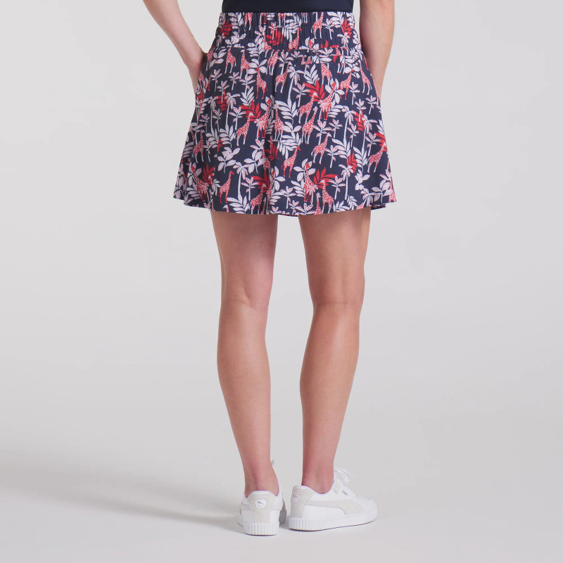 PUMA Sandy Navy/Red Giraffe Print Golf Skort