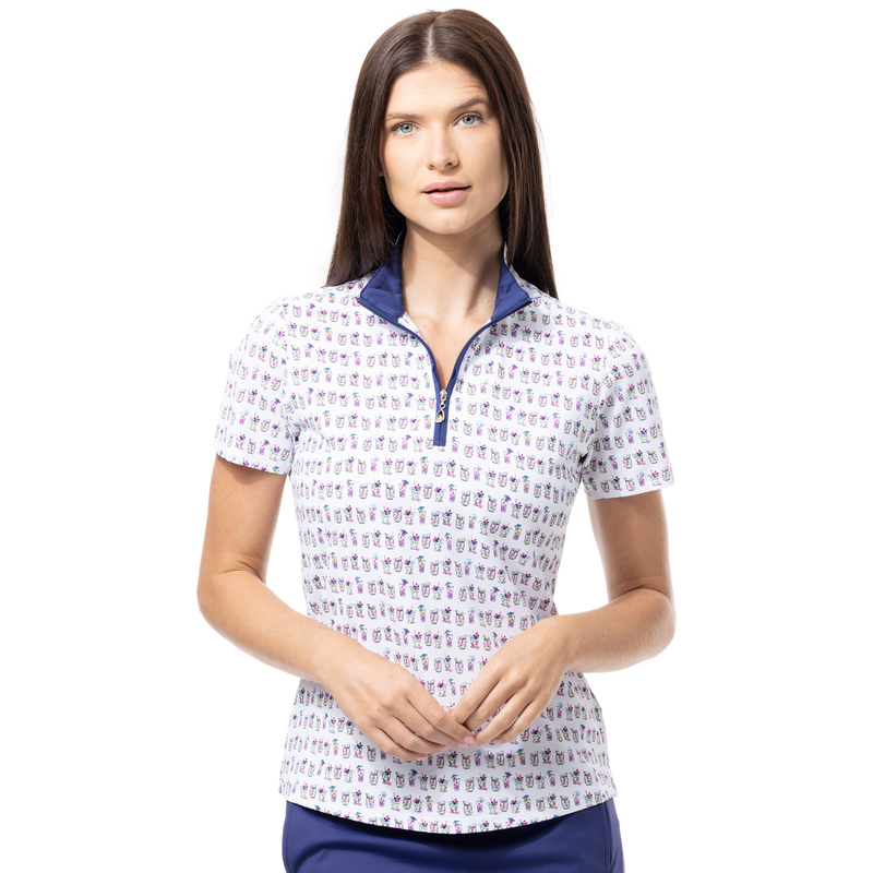 SanSoleil Bay Breeze Short Sleeve SolTeK LUX Mock SanSoleil Bay Breeze Short Sleeve SolTeK LUX Mock
