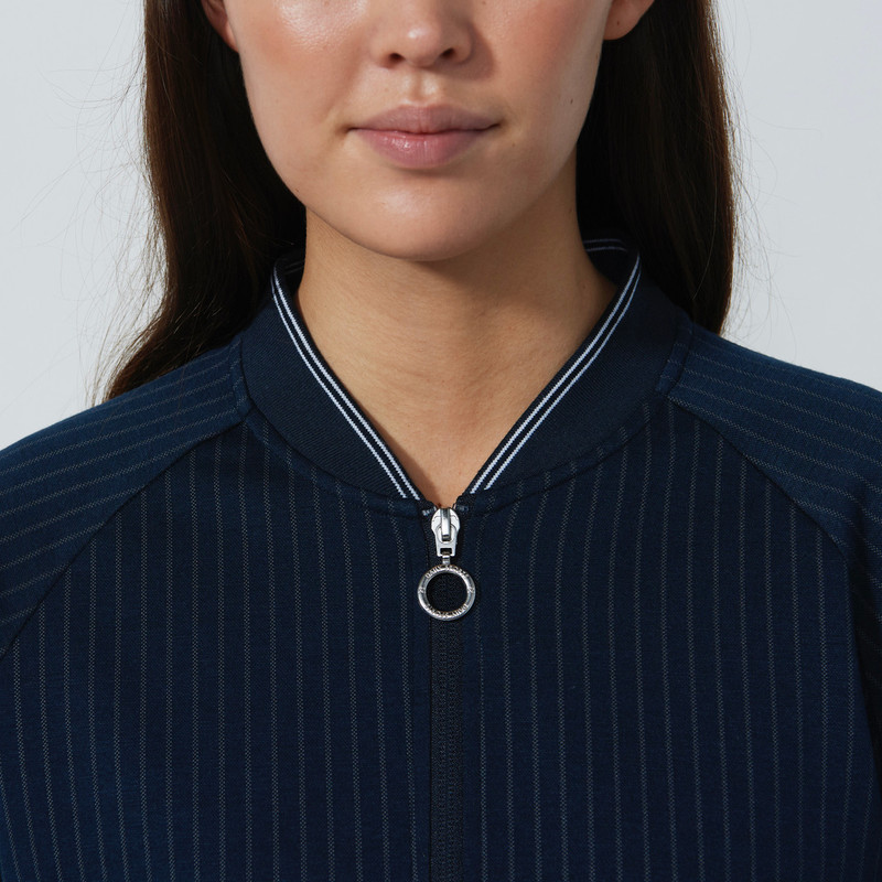 Daily Sports Kimberly Navy Pinstripe Jacket Daily Sports Kimberly Navy Pinstripe Jacket