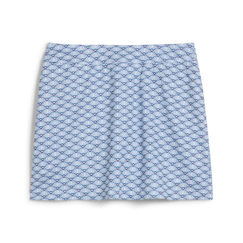 Puma Girls Scallop White Glow Knit Golf Skort