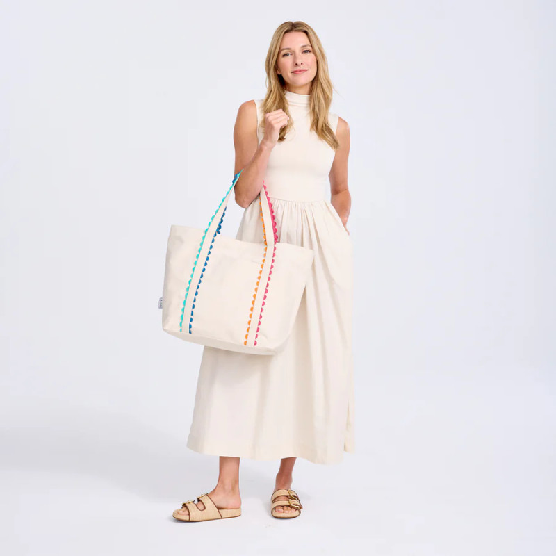Ame & Lulu Nantucket Canvas Beach Tote Ame & Lulu Nantucket Canvas Beach Tote