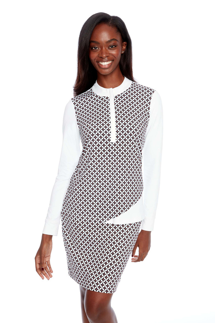 Swing Control Jetson Black/Coral Airspun Golf Skort Swing Control Jetson Black/Coral Airspun Golf Skort