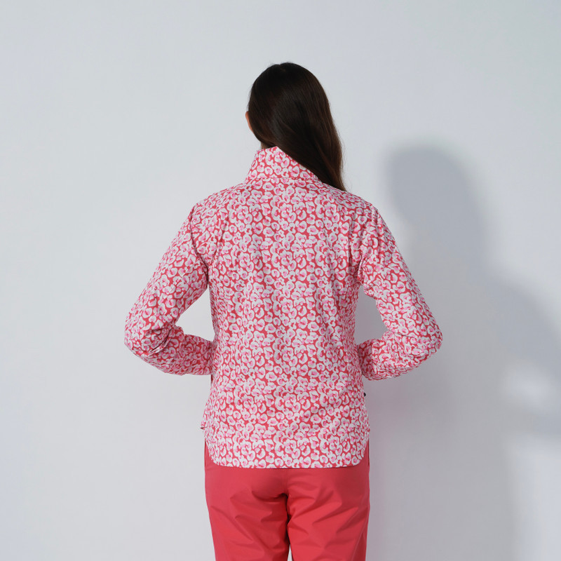 Daily Sports Flaine Leo Coral/Pink Seam Sealed Rain Jacket Daily Sports Flaine Leo Coral/Pink Seam Sealed Rain Jacket