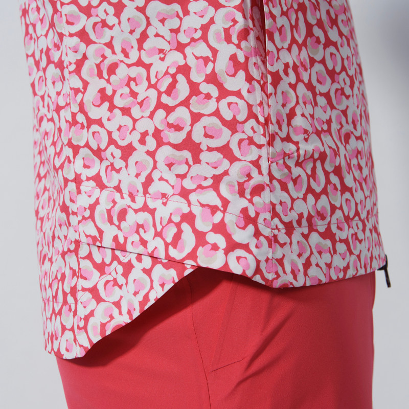 Daily Sports Flaine Leo Coral/Pink Seam Sealed Rain Jacket Daily Sports Flaine Leo Coral/Pink Seam Sealed Rain Jacket