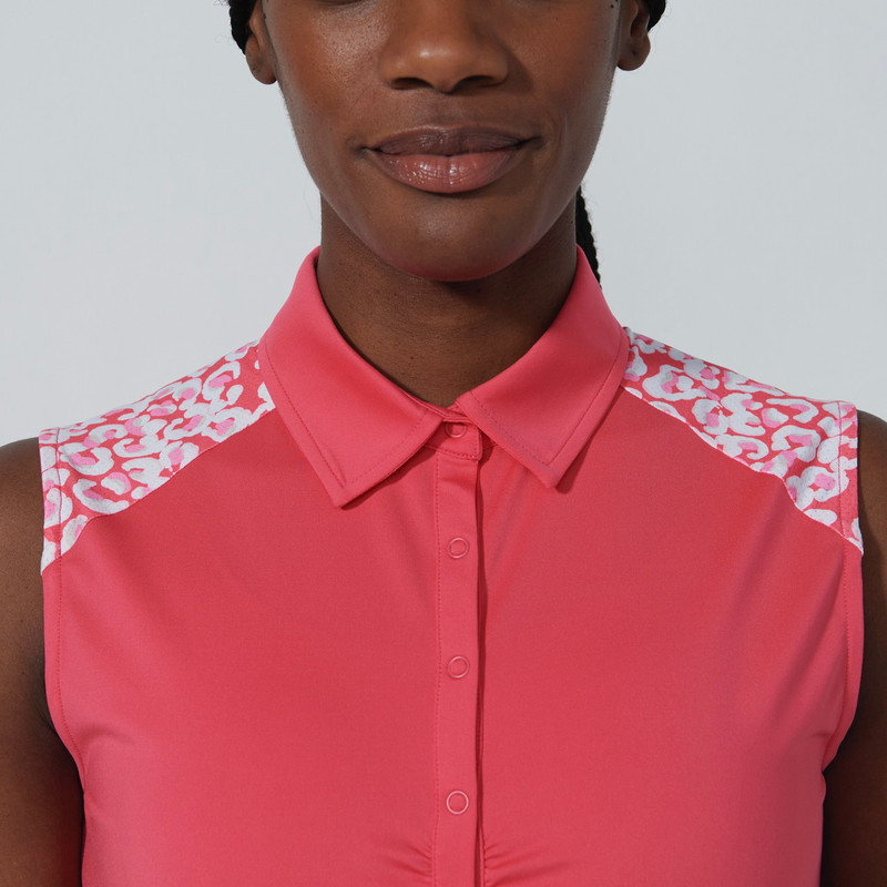 Daily Sports Coral Chic Sleeveless Polo