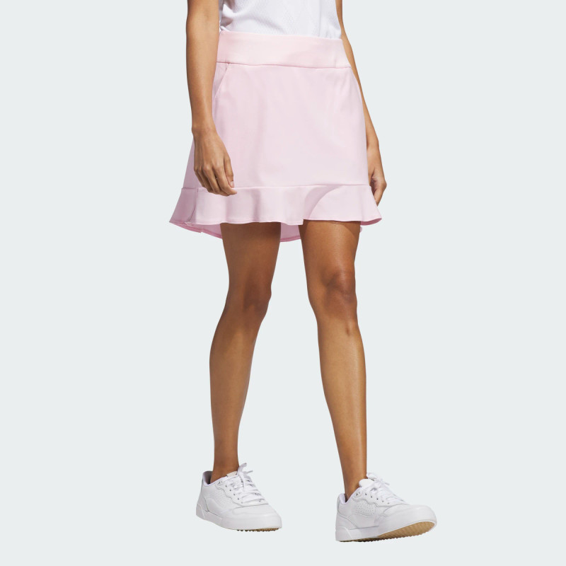 Adidas Ultimate365 Clear Pink Frilled 17" Golf Skort