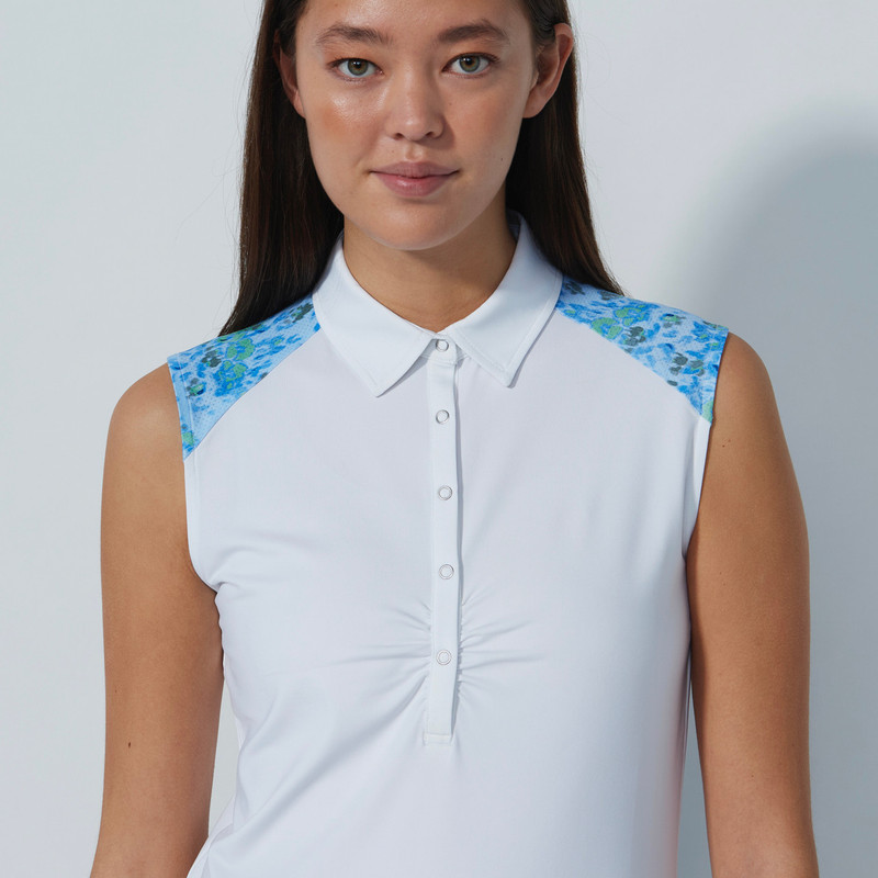 Daily Sports Water Bloom Chic Sleeveless Polo Daily Sports Water Bloom Chic Sleeveless Polo