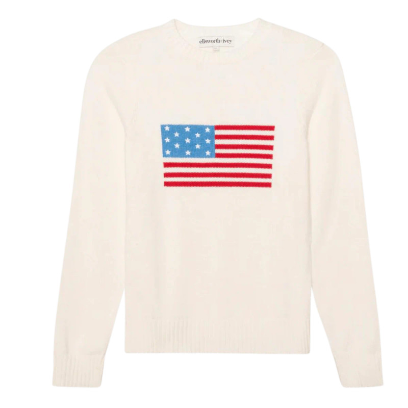 Ellsworth+Ivey American Flag Classic Crewneck